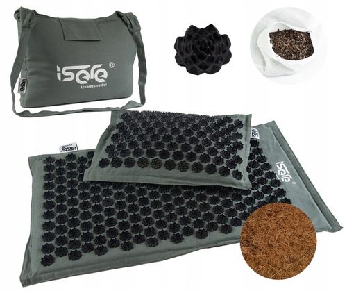 MATA DO AKUPRESURY Z KOLCAMI NATURALNA KOKOS GRYKA na Arena.pl