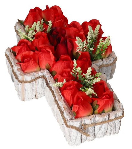 DONICZKA OSŁONKA DREWNIANA KORA KRZYŻ NA GRÓB OZODBA na Arena.pl