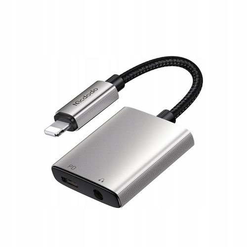 mcdodo przejściówka adapter lightning mini jack 3,5mm kabel do iphone 13 14 na Arena.pl