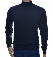 Sweter męski z półgolfem ze stójką półgolf bawełniany pod marynarkę L