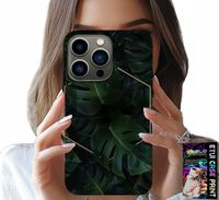ETUI DO IPHONE 15 PRO - ELEGANCKIE LIŚCIE MODNE WZORY NA CASE