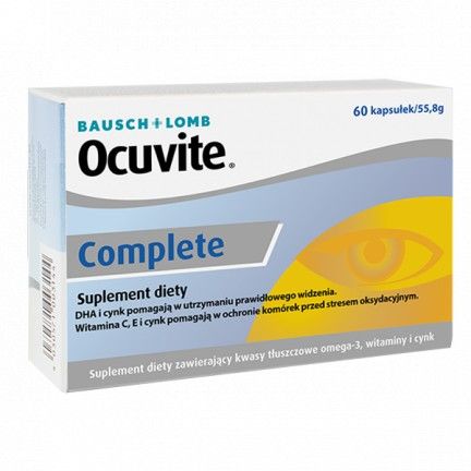 Ocuvite Complete Wsparcie Prawidłowego Widzenia 60 Kapsułek na Arena.pl