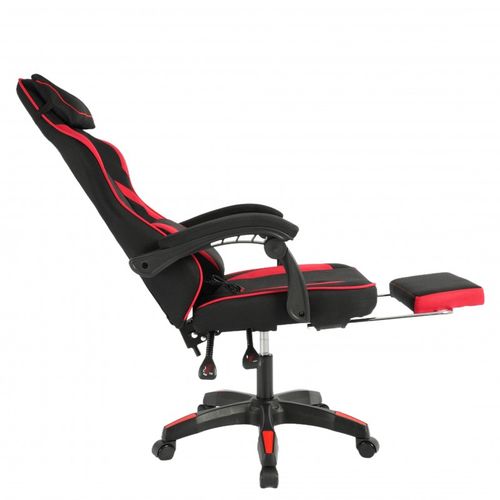 fotel gamingowy obrotowy vector z masażerem i podnóżkiem ko48cze na Arena.pl