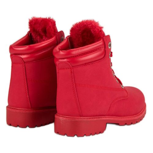 Czerwone Ciepłe Traperki r.41 na Arena.pl