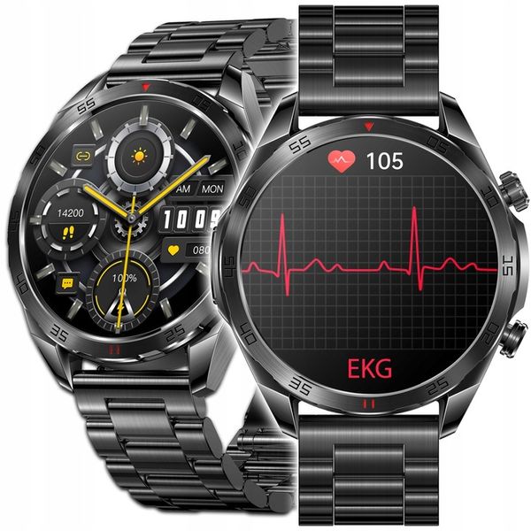 SMARTWATCH MĘSKI ZEGAREK EKG FUNKCJA POMIARU CUKRU AMOLED CIŚNIENIE ROZMOWY zdjęcie 9