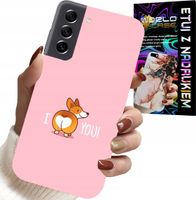ETUI DO SAMSUNG GALAXY S21 - ŚMIESZNE WZORY I LOVE YOU PIESEK OBUDOWA