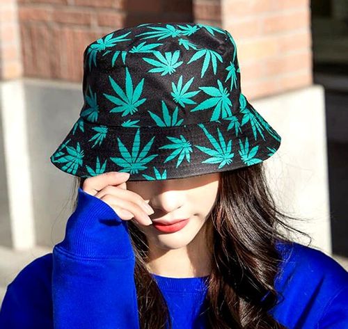 Czapka BUCKET HAT kapelusz RYBACKI dwustronny listki KR3_Listki na Arena.pl