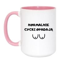 Duży Biało-Różowy 450 ml