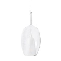 Wisząca lampa GRACE AZ6272 Azzardo do sypialni przezroczysta biała