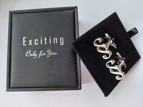 Srebrne spinki do mankietów Paragrafy dla Prawnika Sędziego Adwokata +Etui na Arena.pl