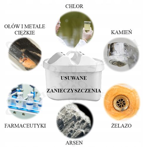 DZBANEK FILTRUJĄCY AQUAPHOR CZARNY JASPER 2,8 l + wkład Maxfor + FILTR na Arena.pl