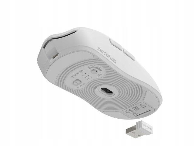 Myszka Genesis Zircon 500 Wireless biała zdjęcie 3