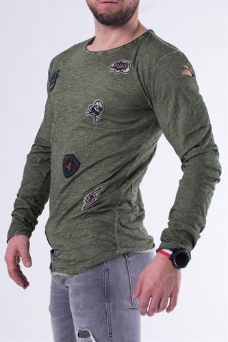 BLUZKA - KHAKI 27012-2 na Arena.pl
