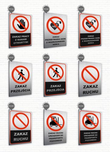 Tabliczka znak informacyjny 20x15 Srebrna NIE NISZCZYĆ ROŚLIN Nierdzewna na Arena.pl