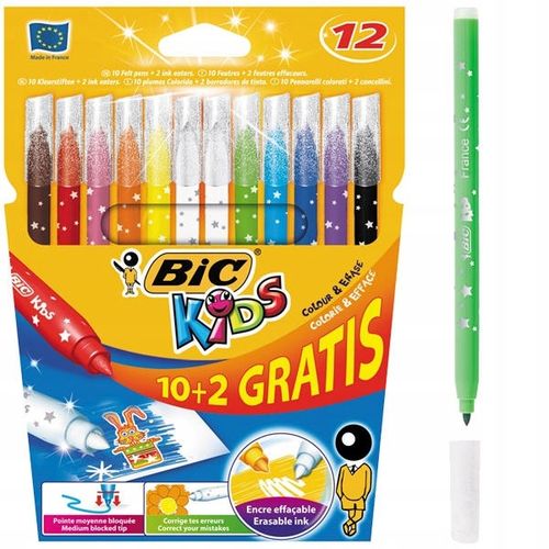 flamastry 12kol. bic kids magic 10+2 4085 na Arena.pl