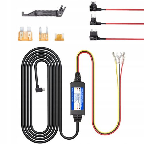 Zestaw Przewodów Do Kamery Samochodowej Micro USB TYP KABEL ACC, BATT ,GND na Arena.pl