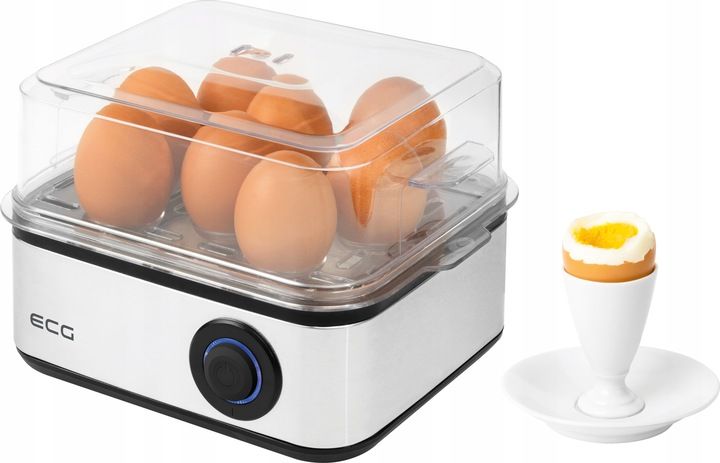 Jajowar ECG UV 5080 srebrny/szary 8 jajek gotowane, 4 jajka sadzone zdjęcie 9