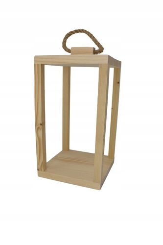 LAMPION DREWNIANY XXL LATARNIA Ślub WESELE , BAZA DO KOMPOZYCJI na Arena.pl