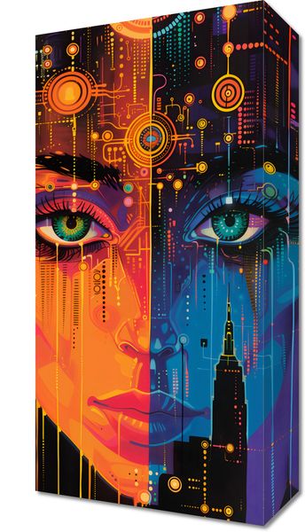 Obraz 20x40cm Cyfrowa Psyche zdjęcie 1