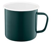 Kubek emaliowany z uchem ROBERTO 1,2 l 1200 ml 12 cm zielony turkusowy
