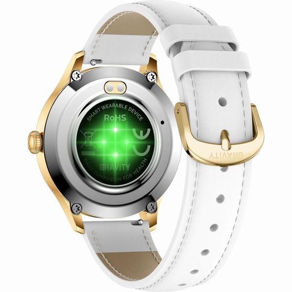 smartwatch gravity biało złoty 2 paski gt25-2 pro zdjęcie 10
