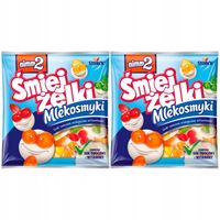 nimm2 Śmiejżelki Mlekosmyki Żelki owocowe wzbogacone witaminami 90 g x 2