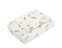 komplet pościeli dla niemowląt z wypełnieniem 2-cz 75x100cm newborn - gąski