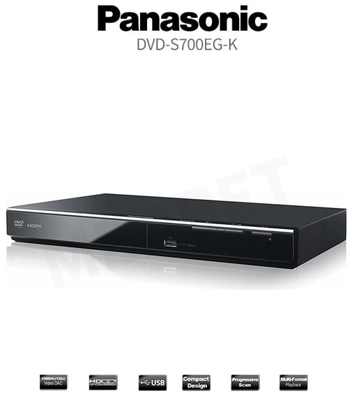 PANASONIC DVD-S700 ODTWARZACZ MULTIMEDIALNY DVD CD VCD USB HDMI CINCH SCART zdjęcie 6