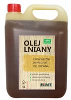 OLEJ LNIANY impregnat podkład DO ULI DREWNIANYCH Drewna 5L 100% EKOLOGICZNY