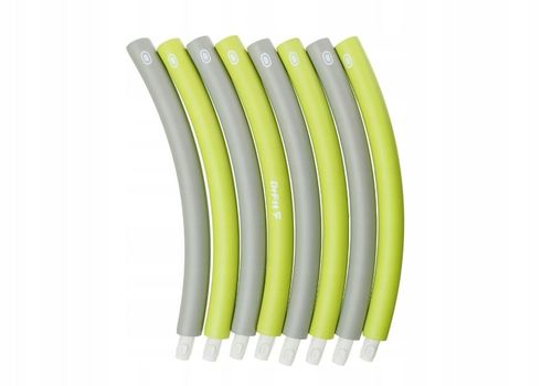 DrFit Hula Hop klasyczne składane odchudzające cardio ø100cm szaro-zielone na Arena.pl