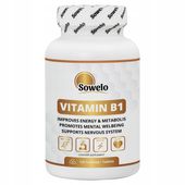 Witamina B1 100 mg (Tiamina) 120 Tabletek – Energia, Nerwy – Sowelo