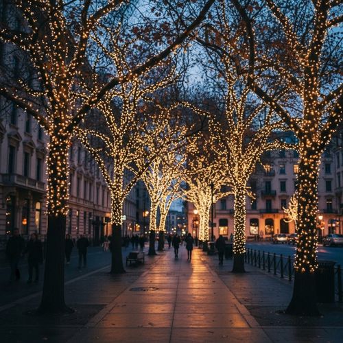 LAMPKI CHOINKOWE CIEPŁE ZEWNĘTRZNE ŚWIĄTECZNE 8 TRYBÓW 500 LED 35M na Arena.pl