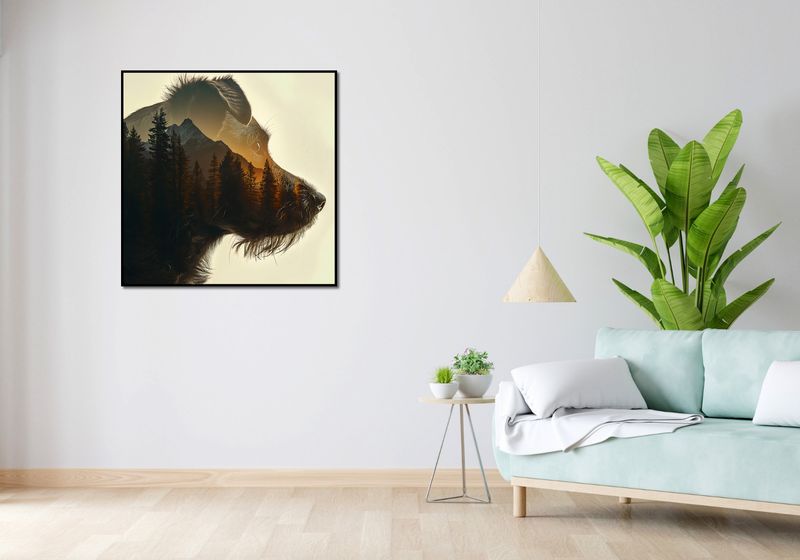 Plakat 90x90cm Psi Duch Lasu zdjęcie 4