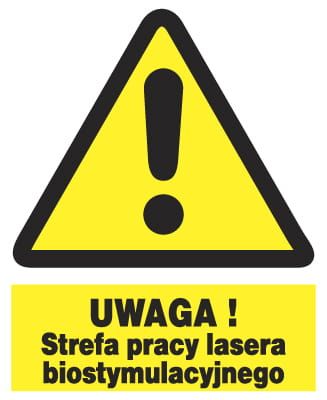 ZOO-39 UWAGA strefa pracy lasera biostymulacyjnego na Arena.pl