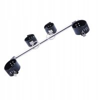 KAJDANKI NA RĘCE I NOGI Z METALOWĄ ROZPÓRKĄ