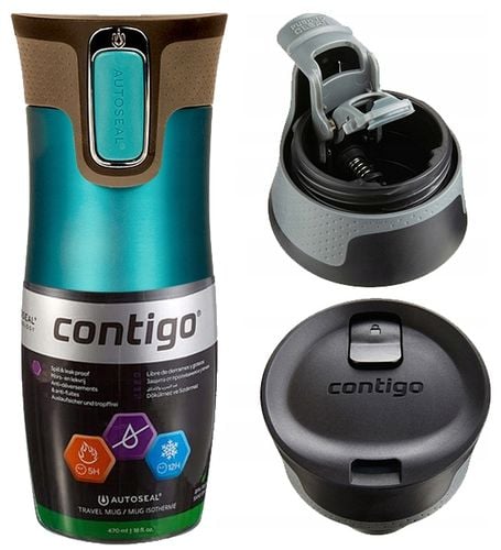 KUBEK TERMICZNY CONTIGO WEST LOOP 2.0 BISCAY BAY - 470ML - BLOKADA -BEZ BPA na Arena.pl