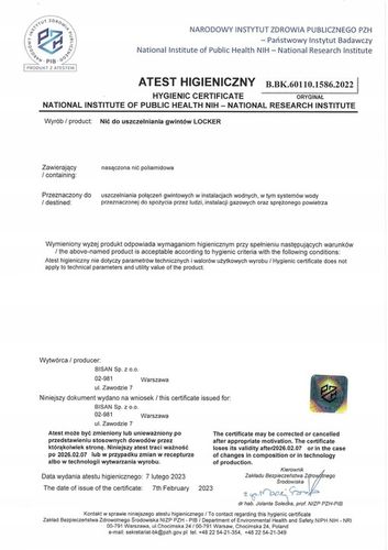 BISAN NIĆ DO USZCZELNIANIA GWINTÓW LOCKER 150 MB na Arena.pl