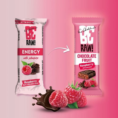 Baton energetyczny BeRAW Energy Raspberry Chocolate malinowy fit na Arena.pl