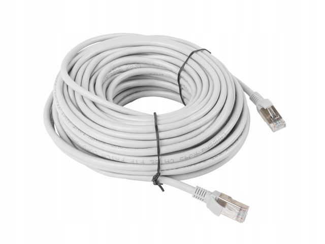 Kabel LAN patchcord RJ45 FTP F/UTP cat 5e 2M szary zdjęcie 3