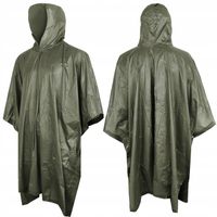 Peleryna Przeciwdeszczowa Ponczo z Kapturem MFH Poncho Vinyl GREEN OLIVE