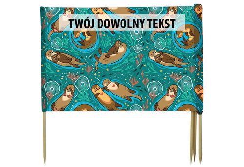 PARAWAN PLAŻOWY Wydry z indywidualnym napisem 4 PANELE 79.4 na Arena.pl