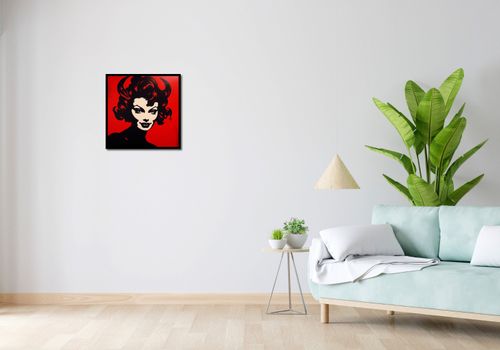 Plakat 50x50cm Czerwona Diablica na Arena.pl