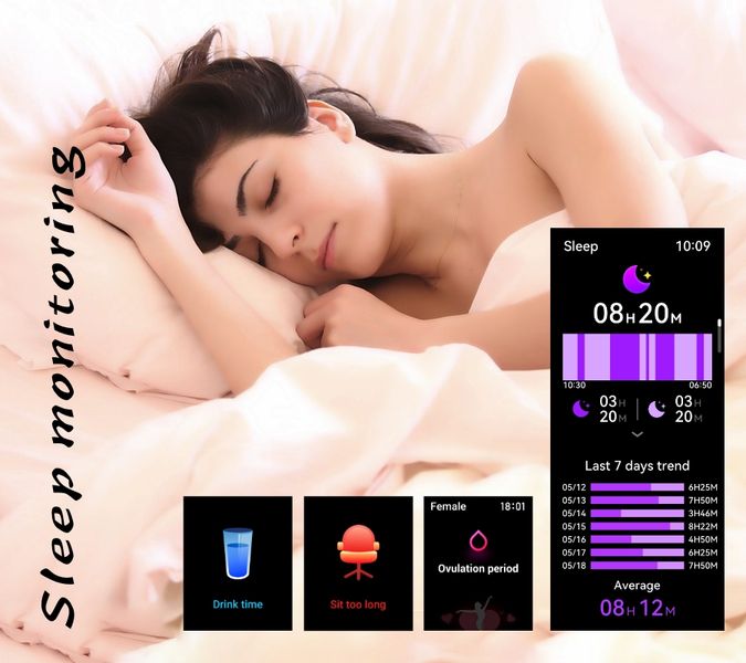 smartwatch damski rubicon rncf31 black zdjęcie 9