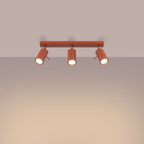 Plafon RING 3L ochra czerwona zdjęcie 3