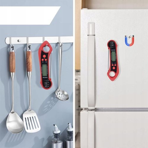 Termometr Kuchenny Skladany -50°C do 300°C 2x Sondy Stal-304 LCD Alarm IPX7 na Arena.pl