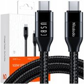 mcdodo kabel usb-c szybkie ładowanie do macbook usb typ c 10gbps 100w 4k 1m