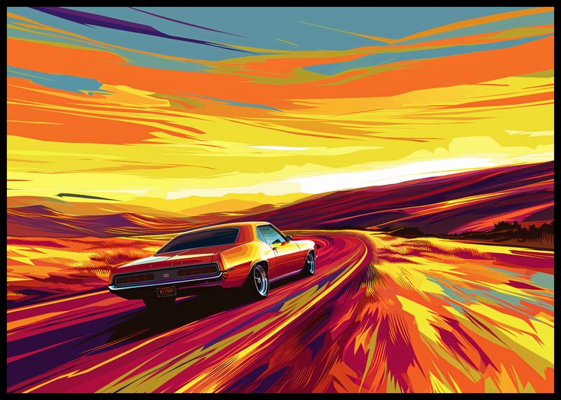 Plakat 84,1x59,4cm Pędź Przed Siebie zdjęcie 2