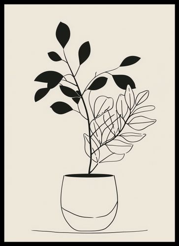 Plakat 39,5x55cm Prostota Doniczki na Arena.pl