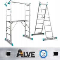 Drabiny podest roboczy ALVE rusztowanie drabina aluminiowa 2x7