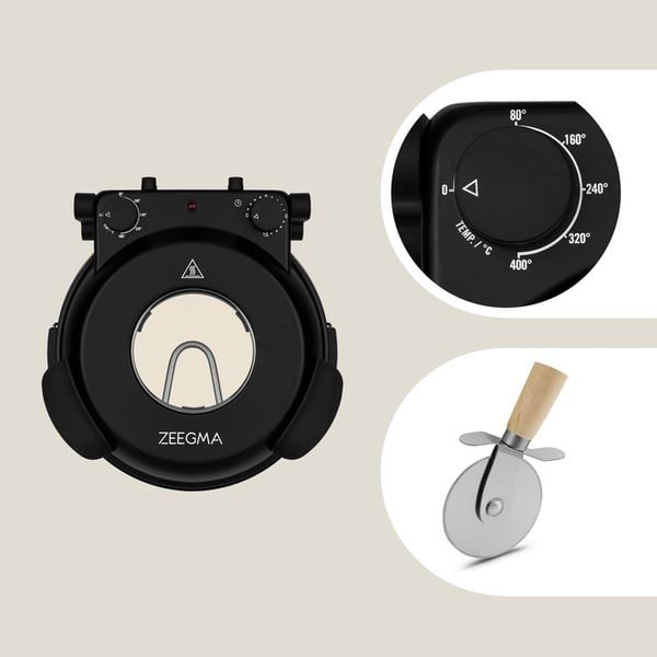 PIEC DO PIZZY 400°C Kamienny Domowy piecyk PIZZA PIECYK 1200W Termostat zdjęcie 14